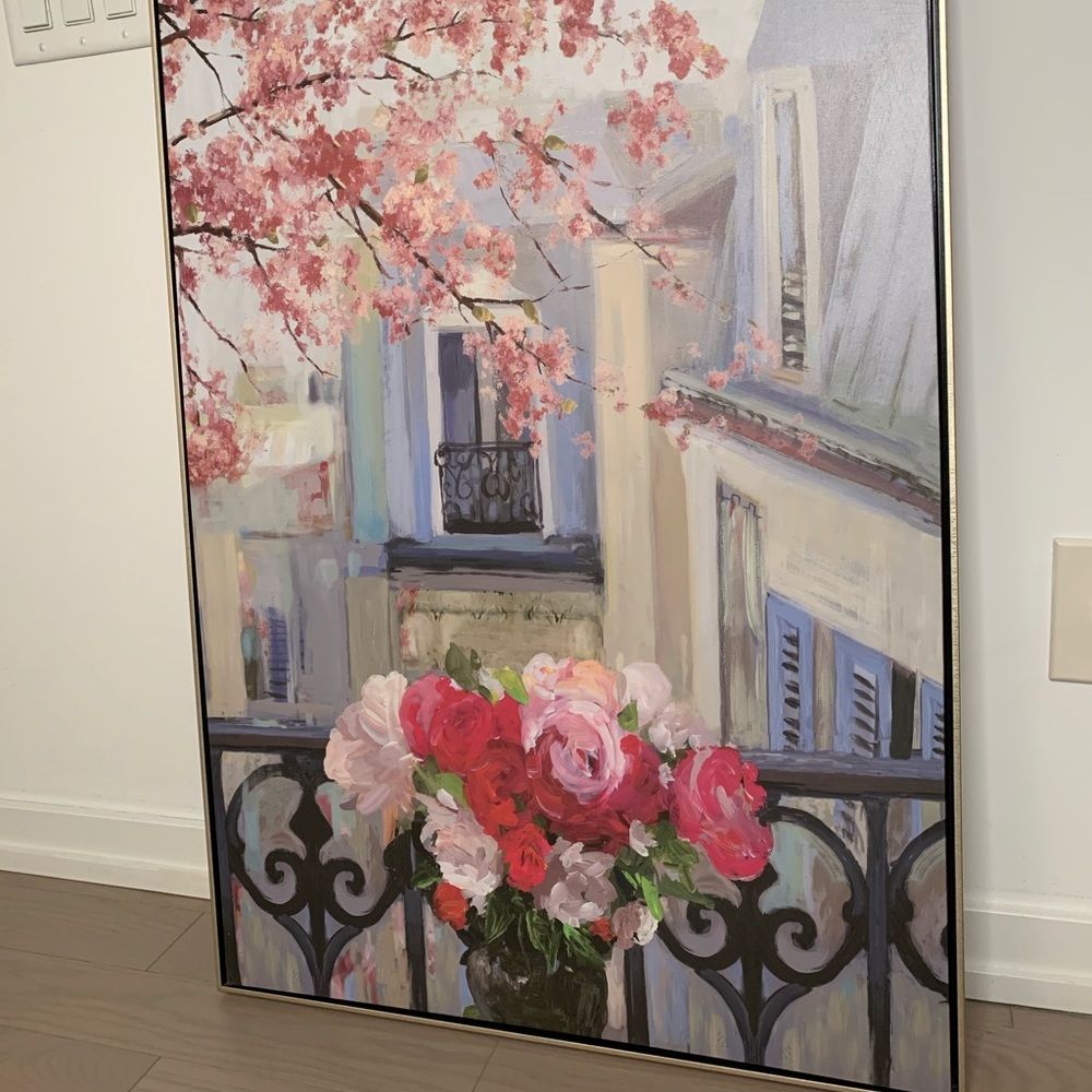 🌸Gorgeous Canvas Print : European room with a view canvas print framed🌸